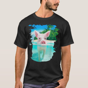 Bahamas Swimming Pigs Pig Swim Beach Holidays T-Shirt