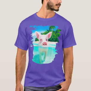 Bahamas Swimming Pigs Pig Swim Beach Holidays T-Shirt