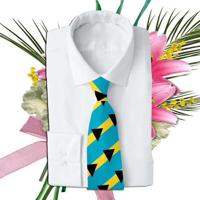 Bahamas Ties, fashion Bahamas Flag, business Tie (Creator Uploaded)