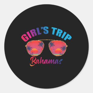 Bahamas Trip 2023 Beach Besties Trip 2023 Classic Round Sticker