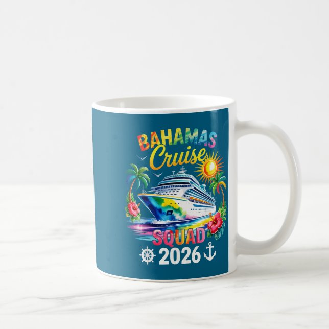 Bahamas Vacation 2026 Squad Family Friends Matchin Coffee Mug (Right)