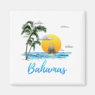 Bahamas Vacation Sailing Magnet