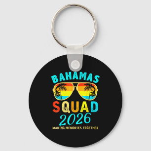 Bahamas Vacation Squad Family Friends Artwork Key Ring