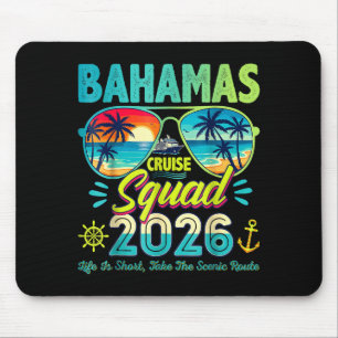 Bahamas Vacation Squad Family Friends Mouse Pad