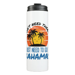 Bahamas Vacation Tropical Beach Trip Therapy Thermal Tumbler
