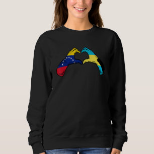 Bahamas Venezuela Flag Bahamians Venezuelan Heart Sweatshirt
