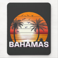 Bahamas Vintage Palm Trees Summer Beach