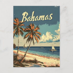 Bahamas Vintage Postcard
