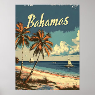 Bahamas Vintage Poster