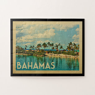 Bahamas Vintage Travel Jigsaw Puzzle
