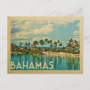 Bahamas Vintage Travel Postcard