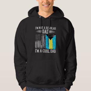 Bahamian American Flag Bahamas Roots Dad Hoodie