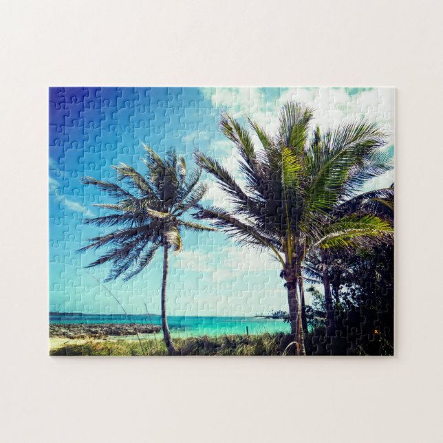 Bahamian Beach Jigsaw Puzzle (Horizontal)