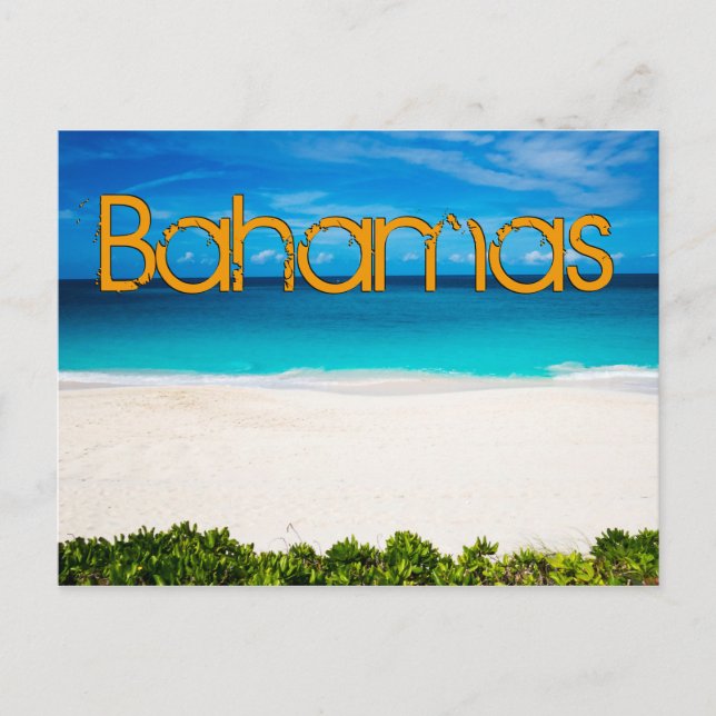 Bahamian Beach Postcard (Front)