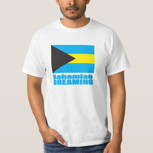 Bahamian dreaming Bahamas flag t-shirt (Front)