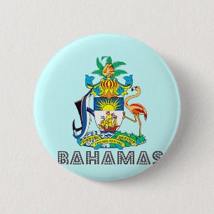 Bahamian Emblem 6 Cm Round Badge