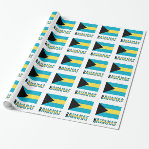 Bahamian Flag and Bahamas All Occasion Gift Wrapping Paper