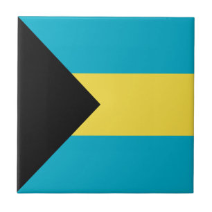 Bahamian Flag Ceramic Tile