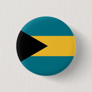 Bahamian Flag, Flag of The Bahamas 3 Cm Round Badge