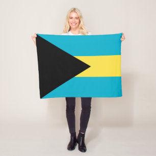 Bahamian Flag Fleece Blanket