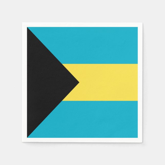 Bahamian Flag Napkin (Front)