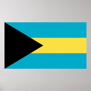 Bahamian Flag Poster