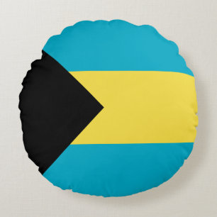Bahamian Flag Round Cushion