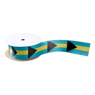 Bahamian Flag Satin Ribbon