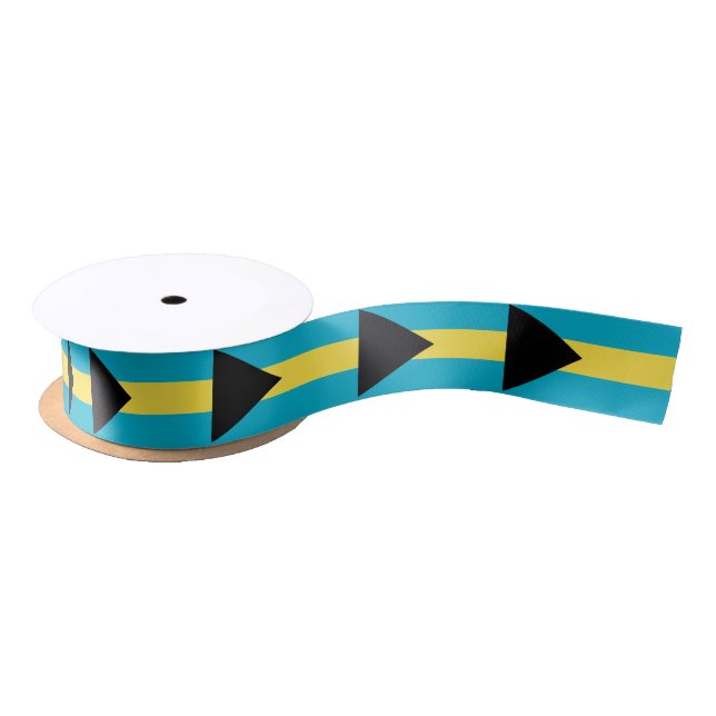 Bahamian Flag Satin Ribbon (Spool)