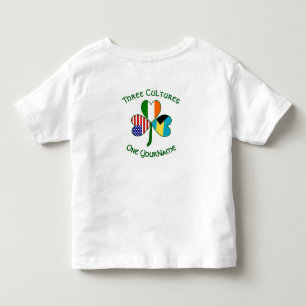 Bahamian Irish American Shamrock Personalised Toddler T-Shirt