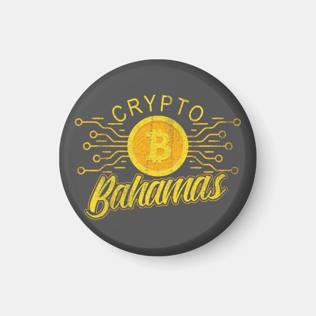Bahamian Magnet Bahamas Independence Bitcoin (Front)