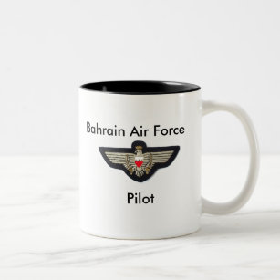 Baharaini Pilot Wings, Bahrain Air Force, Pilot Two-Tone Coffee Mug