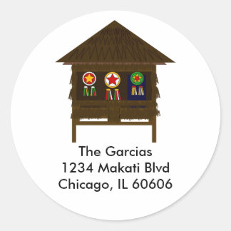 Bahay Kubo address label