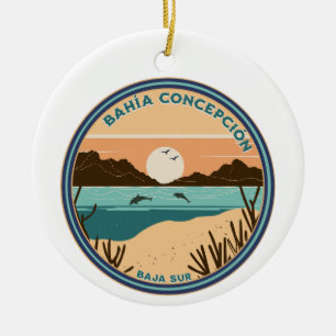 Bahía Concepción Baja California Sur Mexico Ceramic Ornament