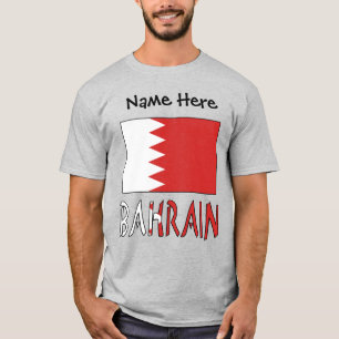 Bahrain and Bahraini Flag Personalised T-Shirt