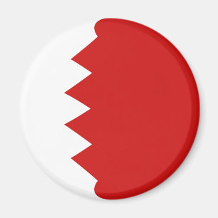 Bahrain Fisheye Flag Magnet
