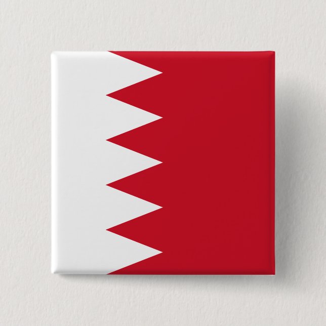 Bahrain Flag 15 Cm Square Badge (Front)
