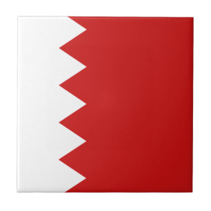 Bahrain Flag Ceramic Tile