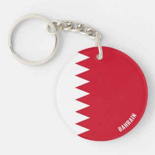 Bahrain Flag Charming Patriotic Key Ring