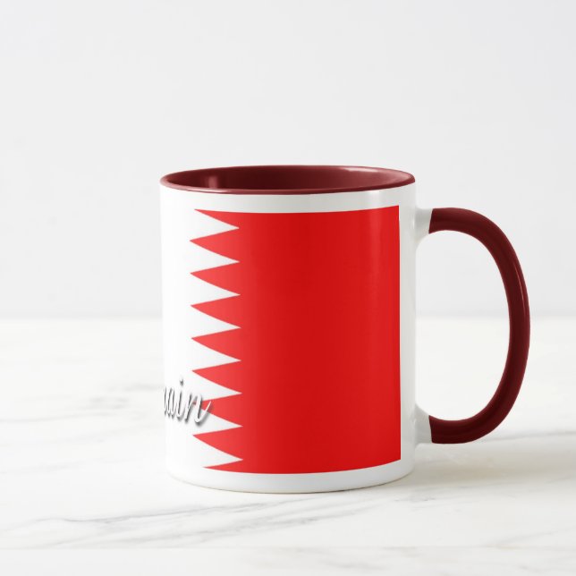 Bahrain Flag Coffee Mug (Right)