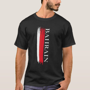 Bahrain Flag Colour Stripes T-Shirt