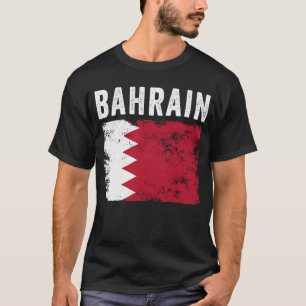 Bahrain Flag Distressed Men Women Kids Bahraini T-Shirt