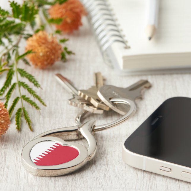 Bahrain flag key ring (Side)