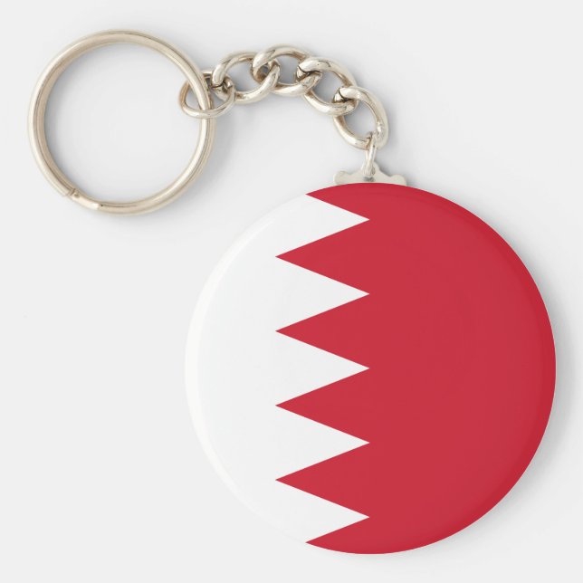Bahrain Flag Key Ring (Front)