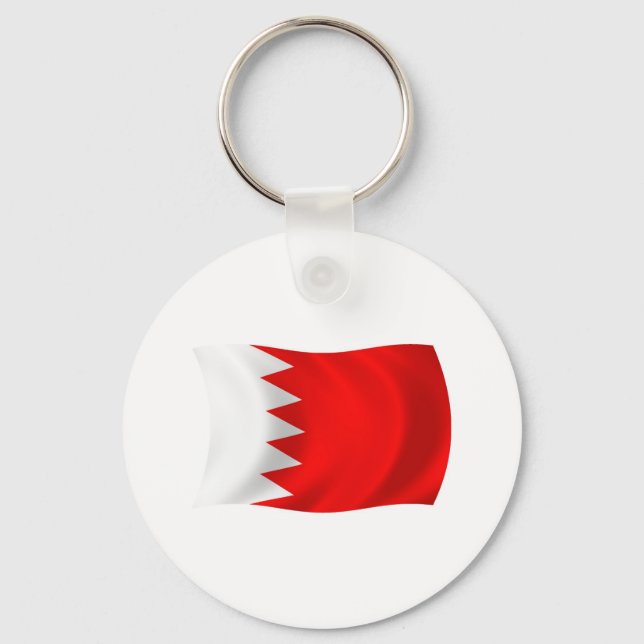 Bahrain Flag Keychain (Front)