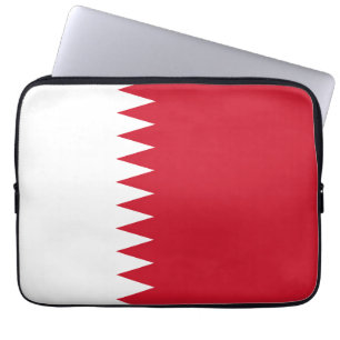 Bahrain flag laptop sleeve