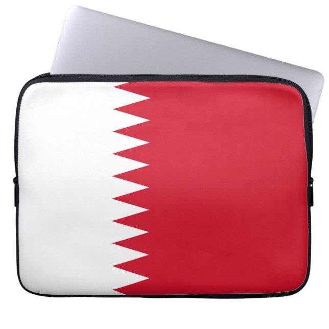 Bahrain flag laptop sleeve (Front)