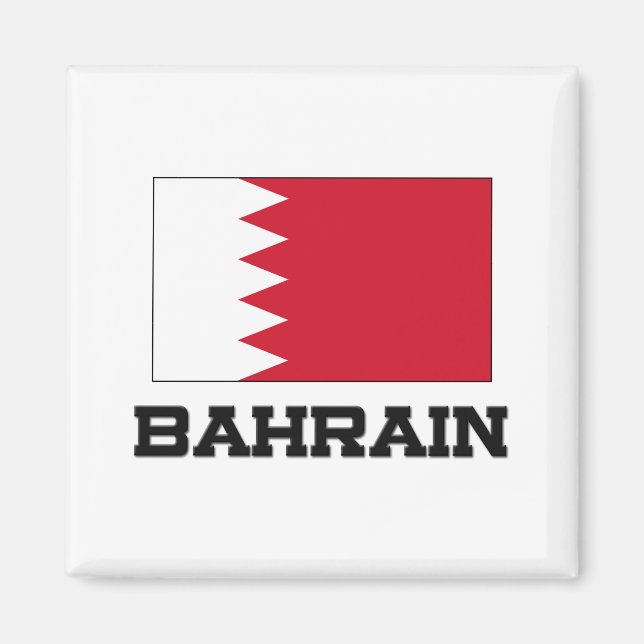 Bahrain Flag Magnet (Front)