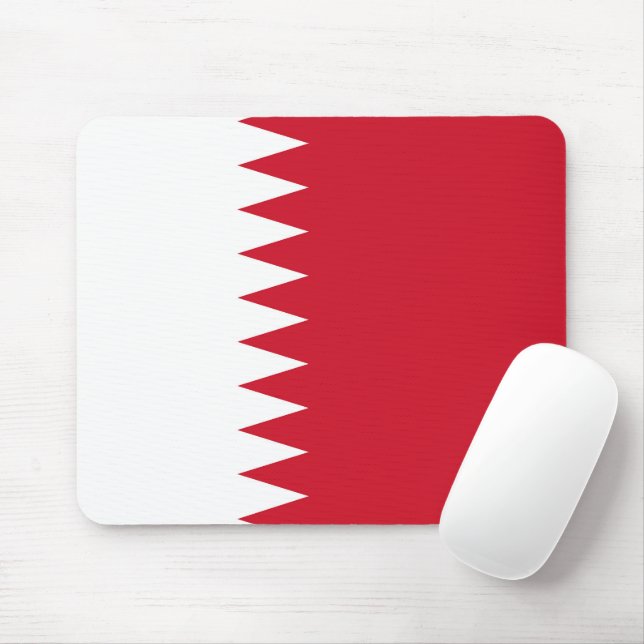 Bahrain flag mouse pad (With Mouse)