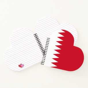 Bahrain flag notebook